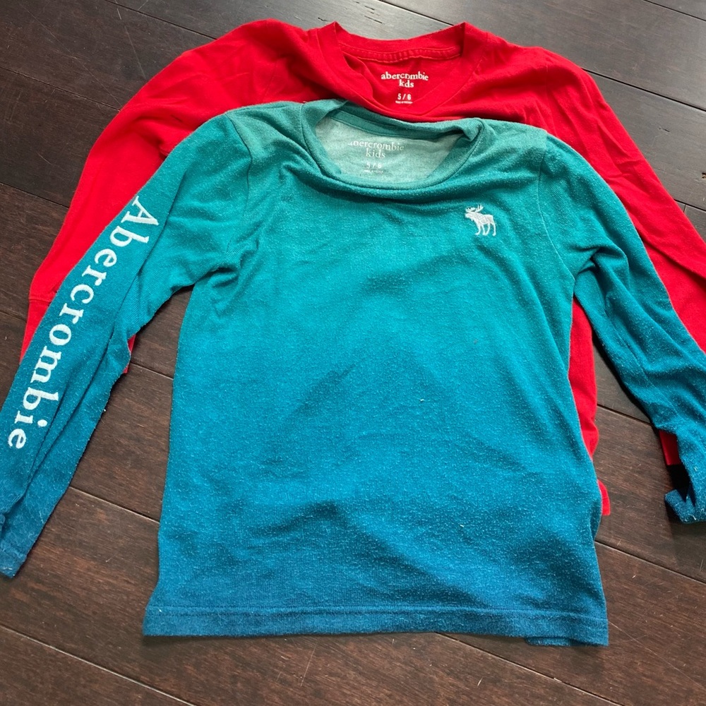 2 boys size 5/6 Abercrombie Kids long sleeved